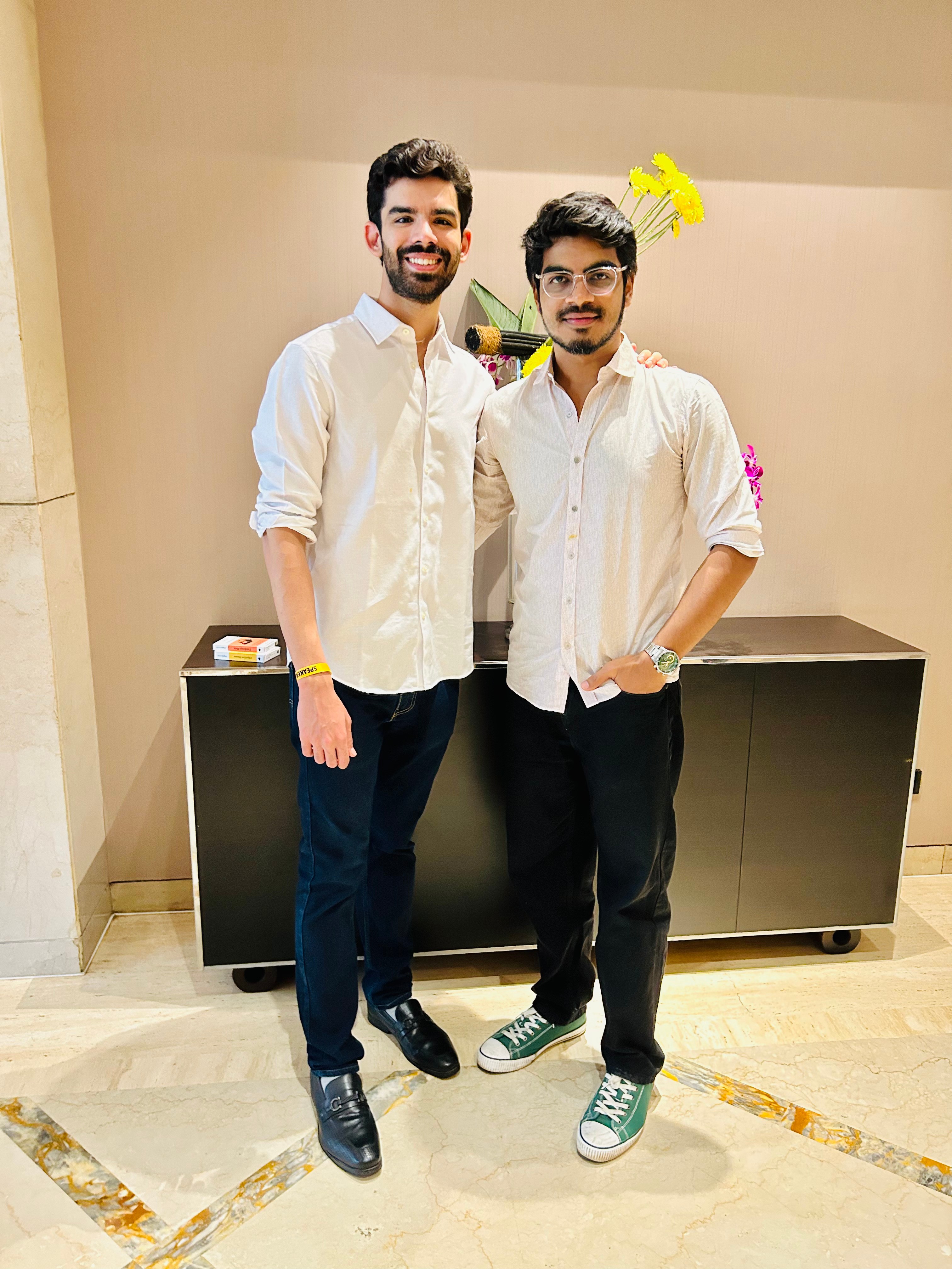 Tushar with Ansh Mehra